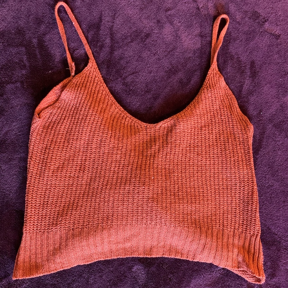 Knit crop top